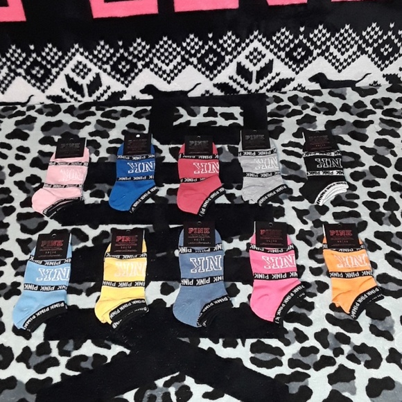 Pink vs Collegiate Collection Socks - Picture 1 of 8